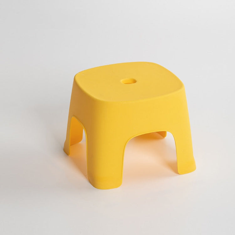 Household Bathroom Row Stools Plastic Stools Thickened Low Stools Square Stools Small Benches, Maple Yellow Children, Retro Red Children, Light Green Children, Black Children, Pink Adult, Maple Yellow Adult, Milk White Adult, Black Adult