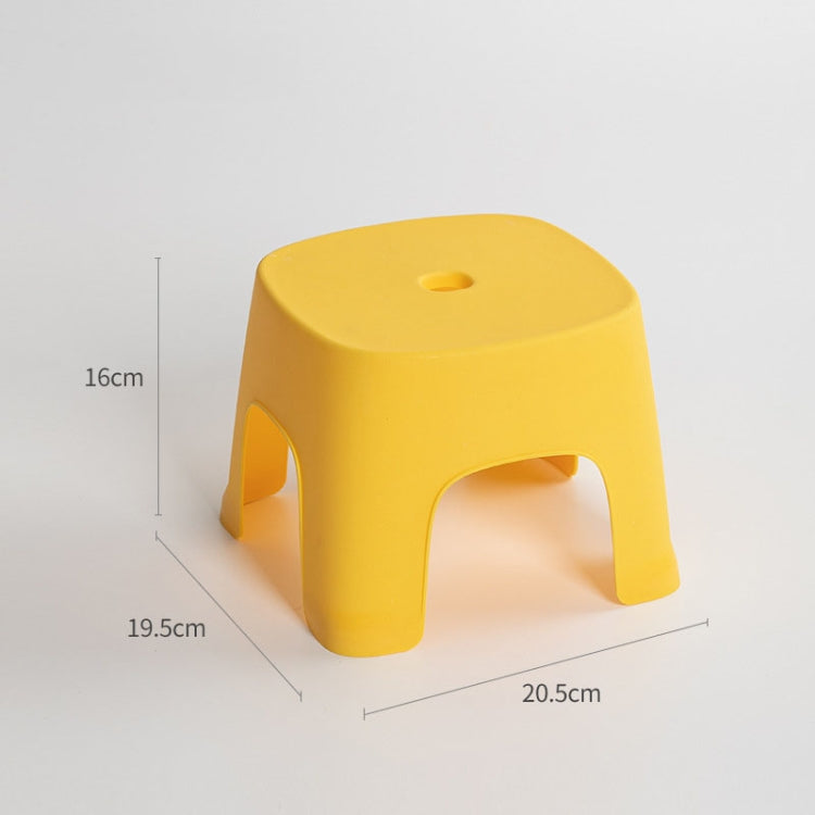 Household Bathroom Row Stools Plastic Stools Thickened Low Stools Square Stools Small Benches, Maple Yellow Children, Retro Red Children, Light Green Children, Black Children, Pink Adult, Maple Yellow Adult, Milk White Adult, Black Adult