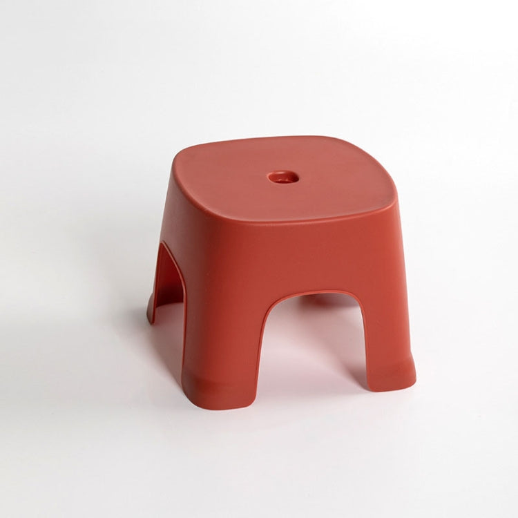 Household Bathroom Row Stools Plastic Stools Thickened Low Stools Square Stools Small Benches, Maple Yellow Children, Retro Red Children, Light Green Children, Black Children, Pink Adult, Maple Yellow Adult, Milk White Adult, Black Adult