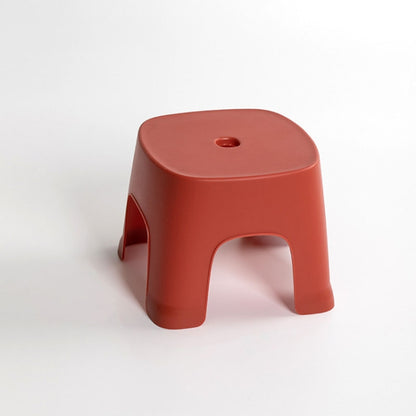 Household Bathroom Row Stools Plastic Stools Thickened Low Stools Square Stools Small Benches, Maple Yellow Children, Retro Red Children, Light Green Children, Black Children, Pink Adult, Maple Yellow Adult, Milk White Adult, Black Adult