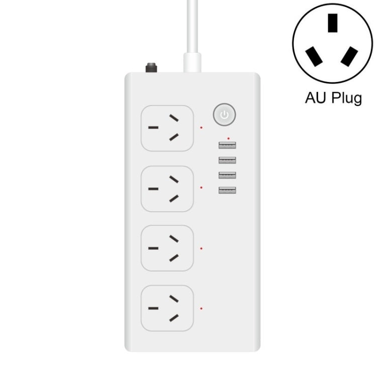 Home Office Wifi Mobile Phone Remote Control Timer Switch Voice Control Power Strip, 1.5m