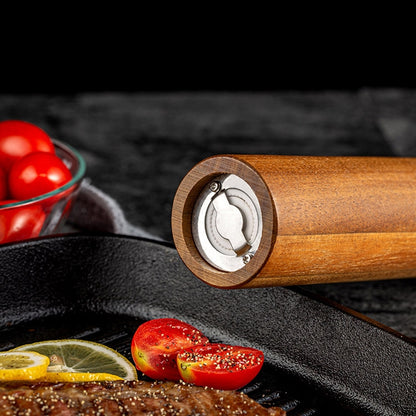 Wooden Pepper Grinder Household Sea Salt Manual Seasoning Bottle Kitchen Tool, Style 1