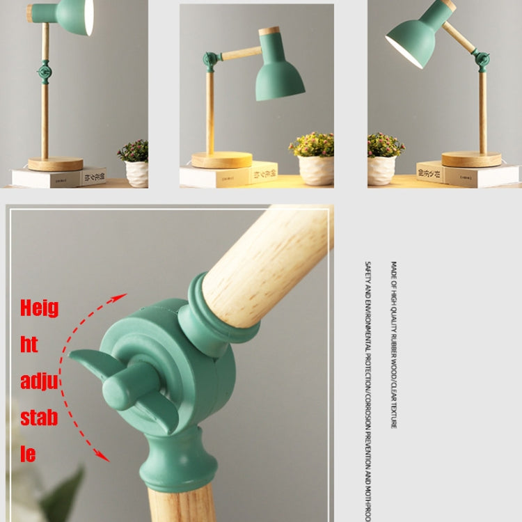 T1062 Dormitory Eye Protection Desk Lamp Bbedroom Bedside Wood Lamp