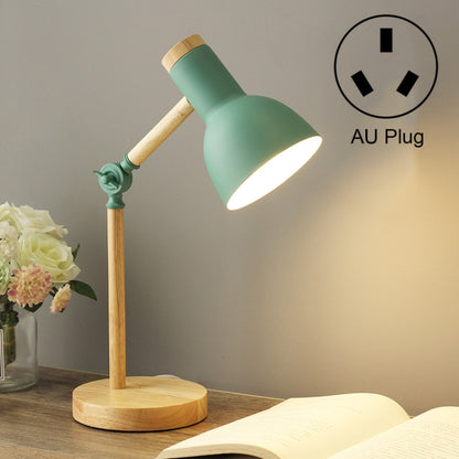 T1062 Dormitory Eye Protection Desk Lamp Bbedroom Bedside Wood Lamp