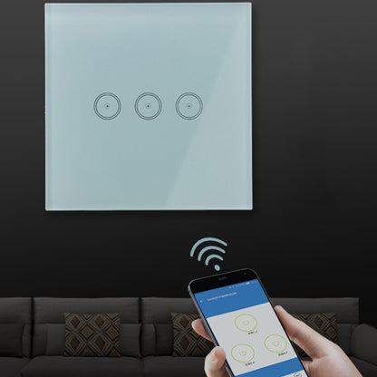 Wifi Wall Touch Panel Switch Voice Control Mobile Phone Remote Control, White 1 Gang (Zero Firewire Wifi ), White 2 Gang (Zero Firewire Wifi ), White 3 Gang (Zero Firewire Wifi ), Black 1 Gang (Zero Firewire Wifi ), Black 2 Gang (Zero Firewire Wifi  )�...