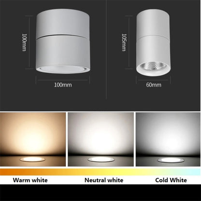 360 Degrees Rotatable Foldable COB LED Background Spot Light Surface Mounted Ceiling Lamp, 7W Warm White, 7W White, 5W Warm White, 10W Warm White, 10W White, 12W Warm White, 12W White