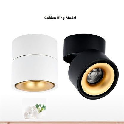 360 Degrees Rotatable Foldable COB LED Background Spot Light Surface Mounted Ceiling Lamp, 7W Warm White, 7W White, 5W Warm White, 10W Warm White, 10W White, 12W Warm White, 12W White