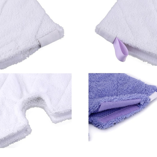 3 PCS Steam Cloth Cover Mop Accessories for Shark S3901 / S3501 / S3550 / S3601, White, Purple
