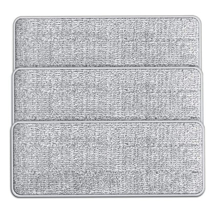 5 PCS Flat Mop Head Microfiber Hook-And-Loop Replacement Cloth