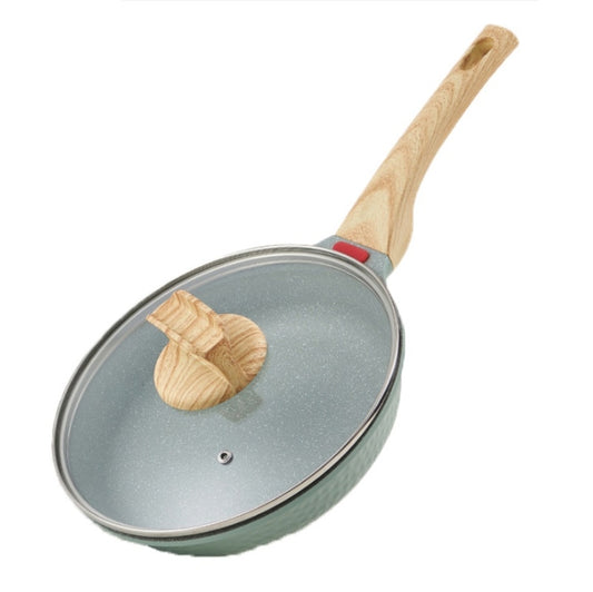 Maifan Stone Flat-Bottomed Non-Stick Pan Household Steak Frying Pan For Induction Cooker, 20cm, 24cm, 28cm