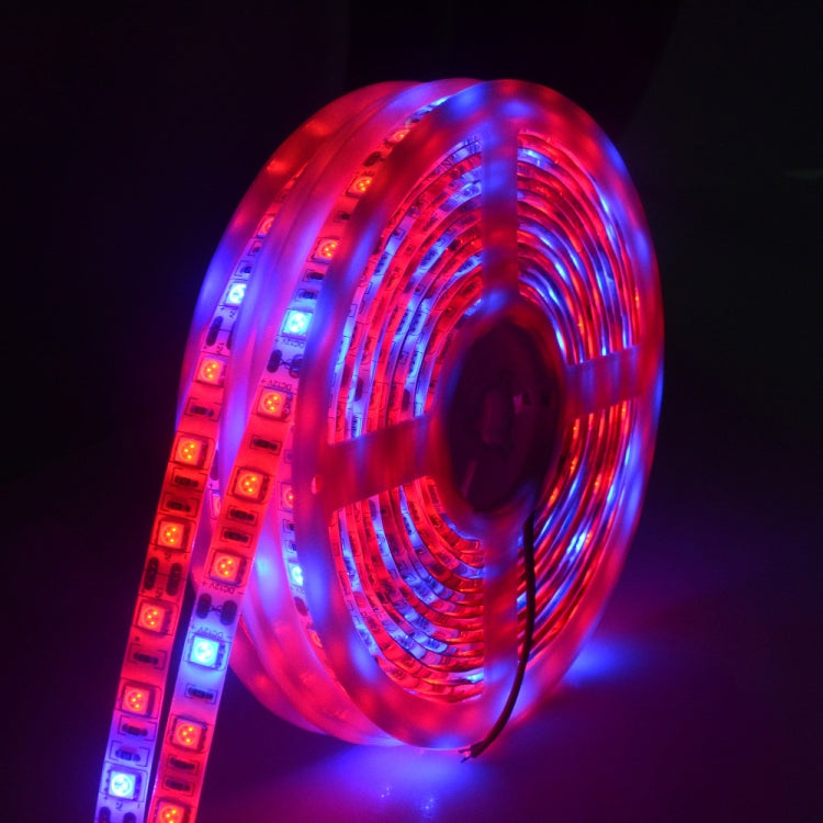 شريط إضاءة LED كامل الطيف SMD 5050 بطول 5 أمتار و300 مصباح LED، مناسب للزراعة المائية في البيوت الزجاجية، مقاوم للماء