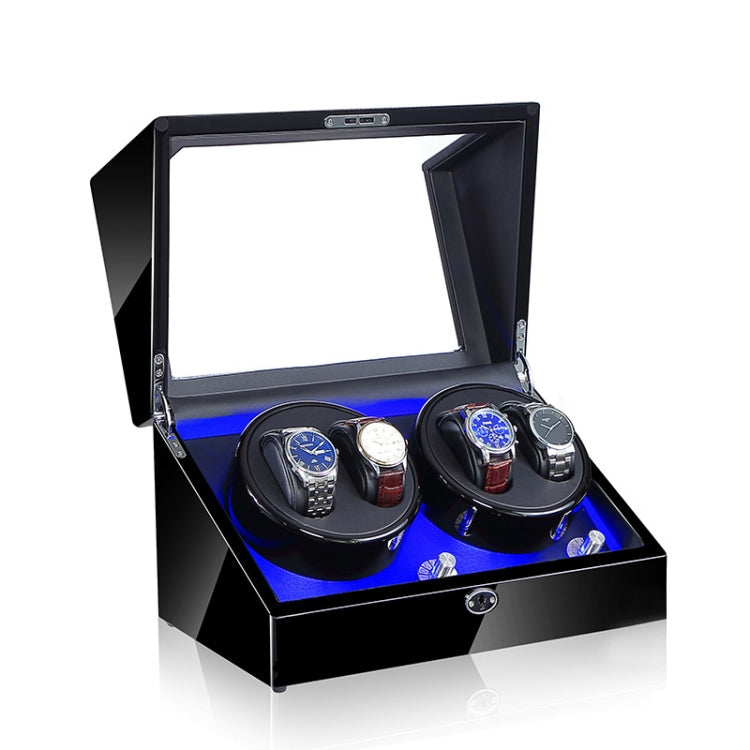 Electric Motor Rotating Watch Box Automatic Mechanical Watch Shaker, US / EU / UK Plug, Black + Camel Flannel, Pure Carbon Fiber, Ebony, All Black, Black & White, Ebony + Camel Flannel, Ebony White