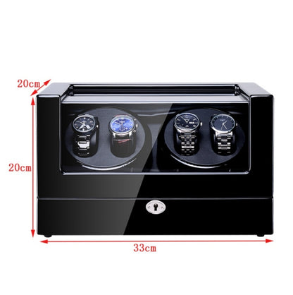 Electric Motor Rotating Watch Box Automatic Mechanical Watch Shaker, US / EU / UK Plug, Black + Camel Flannel, Pure Carbon Fiber, Ebony, All Black, Black & White, Ebony + Camel Flannel, Ebony White