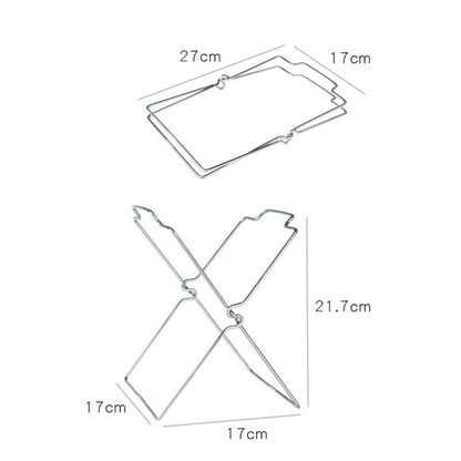 Stainless Steel Kitchen Foldable Storage Rack Plastic Bag Towel Trash Can Holder, Trash Can Holder