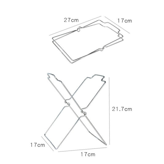 Stainless Steel Kitchen Foldable Storage Rack Plastic Bag Towel Trash Can Holder, Trash Can Holder