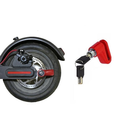 Electric Scooter Disc Brake Lock Multi-Function Reinforced Anti-Theft Lock Accessory for Xiaomi Mijia M365, Packing specification: Disc Brake Lock (Red )