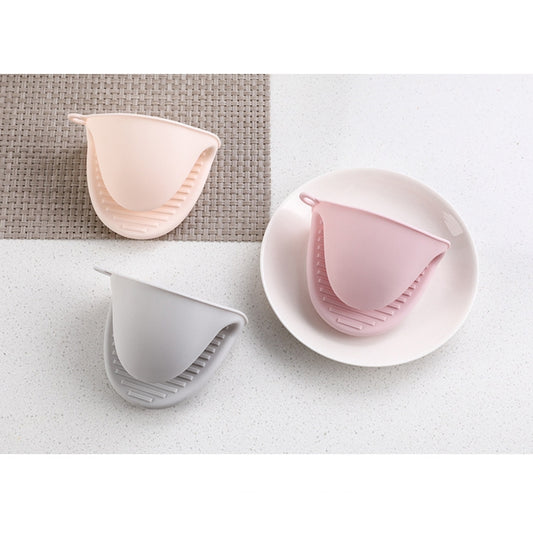 1 Pair Thick Silicone Anti-Scald Gloves Kitchen Heat Insulation Take Plate Tongs Baking Oven Insulation Cover, 6 PCS