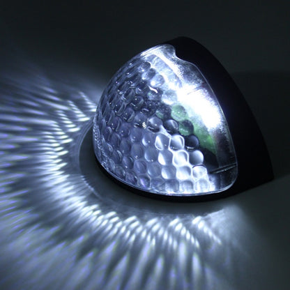 قطعتان من مصابيح الحائط الشمسية LED الخارجية على شكل سياج نصف دائري للحديقة