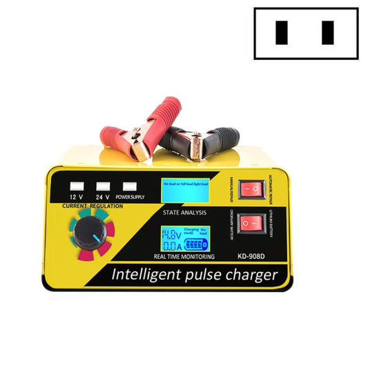 KD-908D Lead-Acid Battery Intelligent Repair Charger Car Battery Charger, EU Plug, US Plug, UK Plug, AU Plug