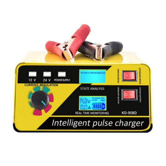 KD-908D Lead-Acid Battery Intelligent Repair Charger Car Battery Charger, EU Plug, US Plug, UK Plug, AU Plug