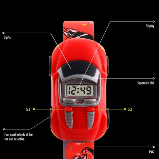 SKMEI 1241 Fashion Cute Cartoon Car Children Digital Watch