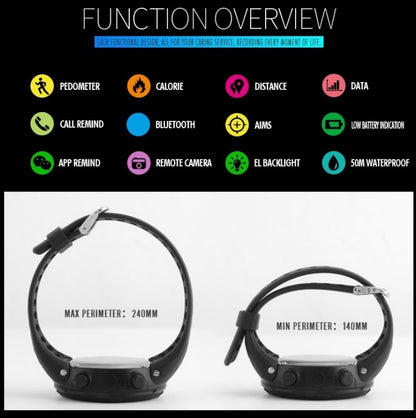 SKMEI 1250 Men Outdoor Waterproof Sports Digital Watch Multi-Function Watch