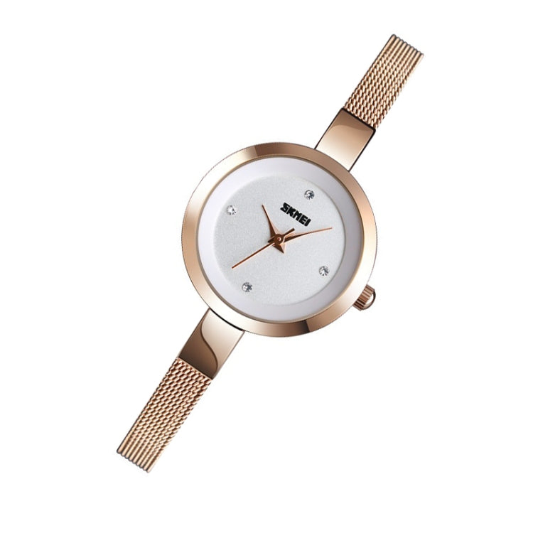 SKMEI 1390 Ladies Business Casual Watch Steel Band Lightweight Quartz Watch