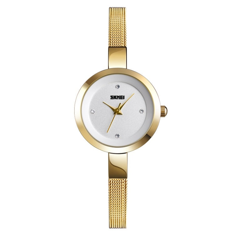 SKMEI 1390 Ladies Business Casual Watch Steel Band Lightweight Quartz Watch
