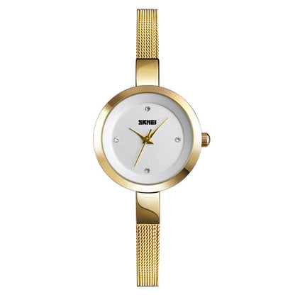 SKMEI 1390 Ladies Business Casual Watch Steel Band Lightweight Quartz Watch