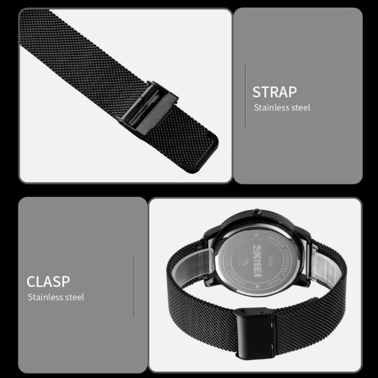 SKMEI 1634 Men Waterproof Watch Fashion Quartz Watch