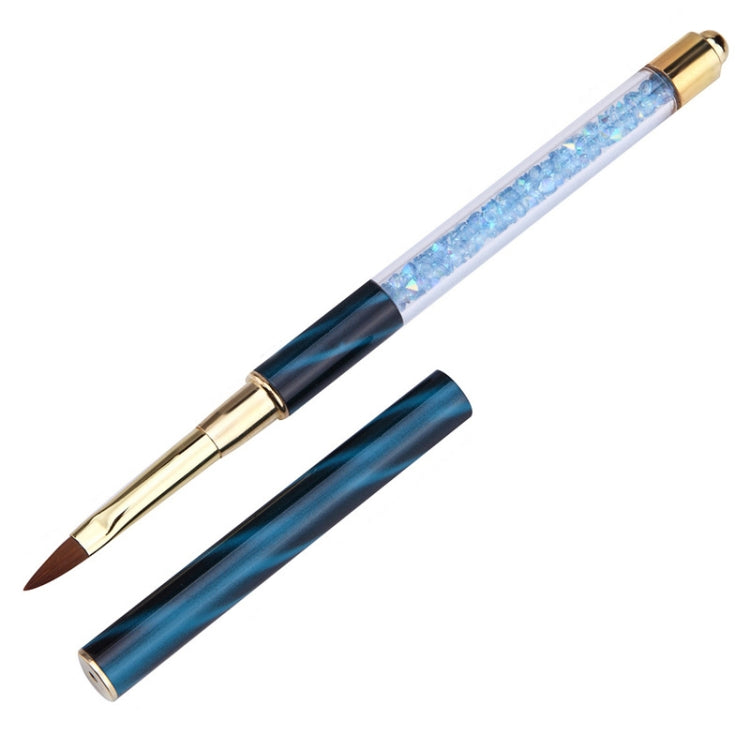 Cat Eye Pen Barrel Painted Pen With Diamond Light Therapy Nail Tool Light Therapy Pen, 1# Red Stripes (Flat Head), 2# Purple Stripes (Gradient), 3# White Stripes (Round Head), 4# Dark Blue Stripes (Oblique Head), 5# Dark Green Stripes (Short Cable)����...