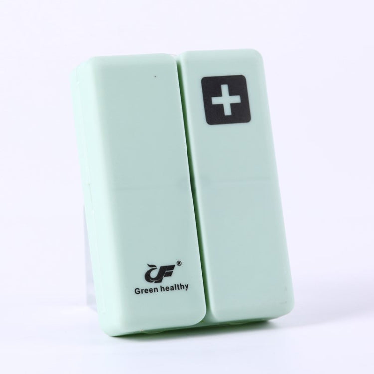 Folding Portable Sealed and Dispensing Small Pill Box, Blue, White, Green, Pink
