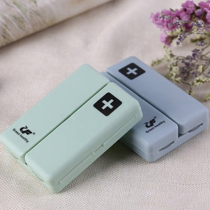 Folding Portable Sealed and Dispensing Small Pill Box, Blue, White, Green, Pink