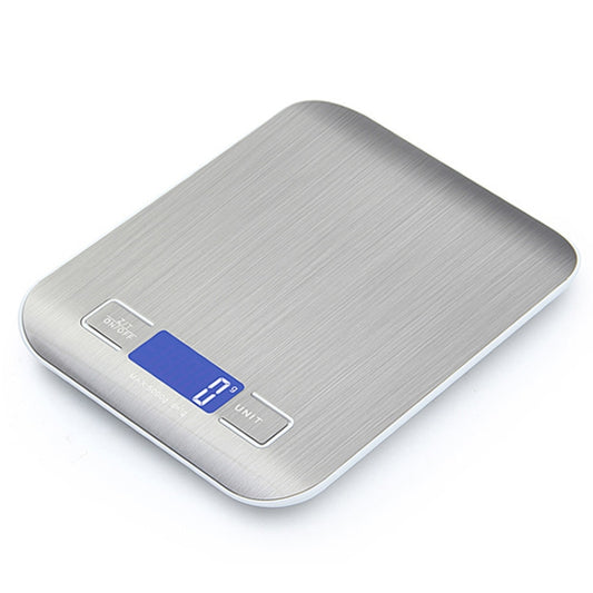 Stainless Steel Small Food Electronic Scale Kitchen Portable Baking Electronic Scale, 5kg/1g (Battery Model White), 5kg/1g (Battery Model Black), 10kg/1g (Battery Model White), 5kg/1g (Rechargeable White), 10kg/1g (Rechargeable White)������������������...