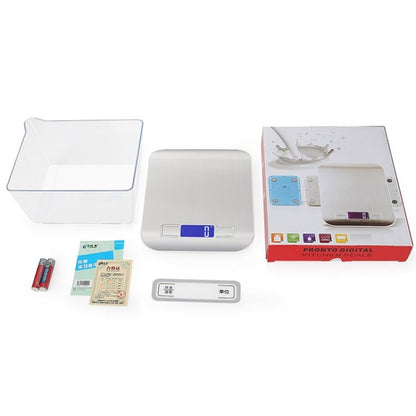 Stainless Steel Small Food Electronic Scale Kitchen Portable Baking Electronic Scale, 5kg/1g (Battery Model White), 5kg/1g (Battery Model Black), 10kg/1g (Battery Model White), 5kg/1g (Rechargeable White), 10kg/1g (Rechargeable White)������������������...