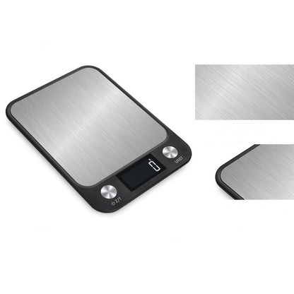 Small Kitchen Food Scale Stainless Steel Electronic Kitchen Scale, 5kg/1g (Black), 10kg/1g (Black), 5kg/1g (White), 10kg/1g (White)