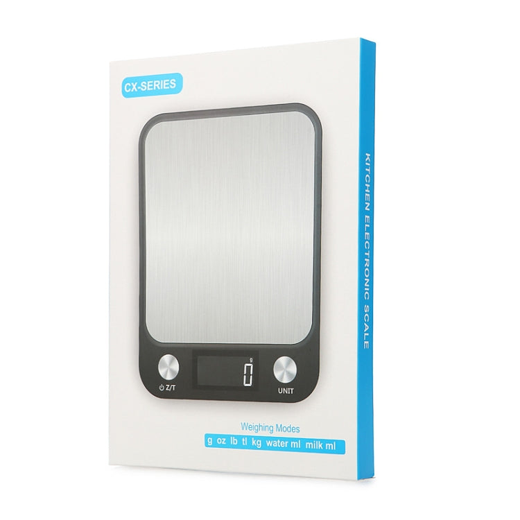 Small Kitchen Food Scale Stainless Steel Electronic Kitchen Scale, 5kg/1g (Black), 10kg/1g (Black), 5kg/1g (White), 10kg/1g (White)