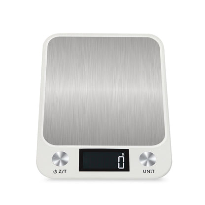 Small Kitchen Food Scale Stainless Steel Electronic Kitchen Scale, 5kg/1g (Black), 10kg/1g (Black), 5kg/1g (White), 10kg/1g (White)