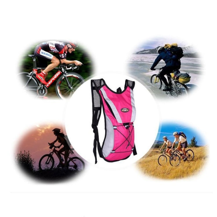 Outdoor Sports Mountaineering Cycling Backpack Water Bottle Breathable Vest, Red, Green, Blue, Black, Pink, Orange