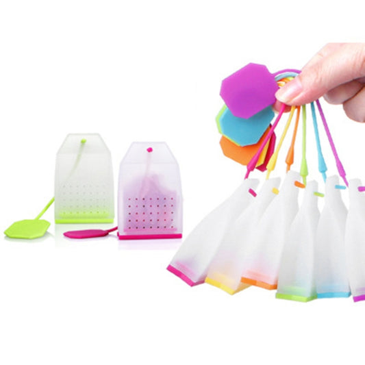3 PCS Food-grade Silicone Tea Bags Colorful Style Tea Strainers Herbal Tea Infusers Filters Scented Tea Tools Random Color Delivery, Silicone Tea Bags