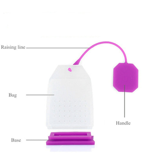 3 PCS Food-grade Silicone Tea Bags Colorful Style Tea Strainers Herbal Tea Infusers Filters Scented Tea Tools Random Color Delivery, Silicone Tea Bags