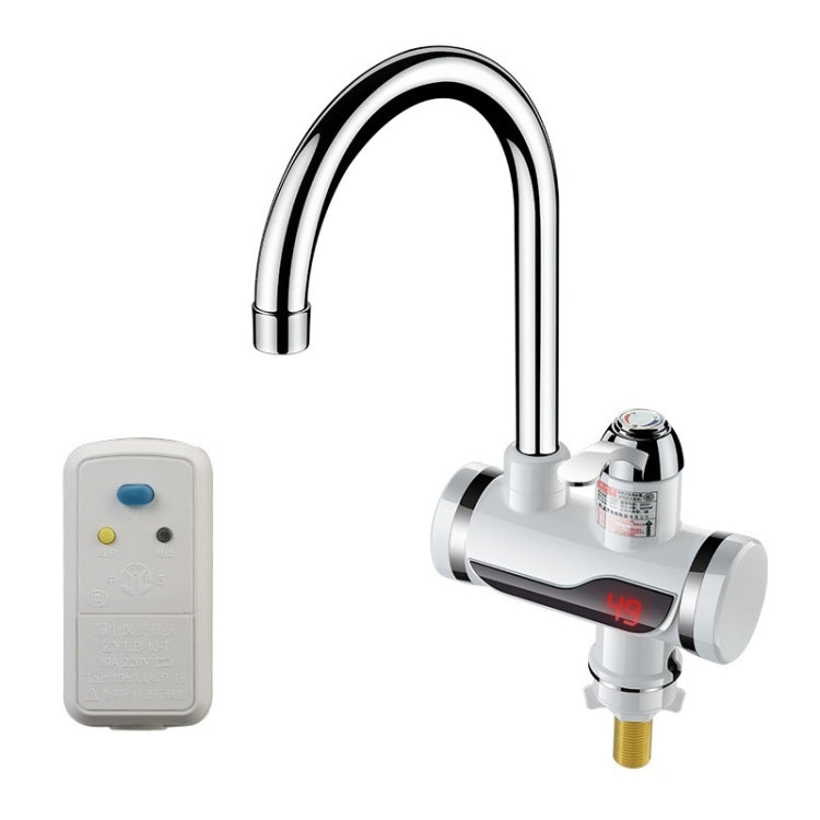 Kitchen Instant Electric Hot Water Faucet Hot & Cold Water Heater EU Plug, Lamp Display Lower Water Inlet, Lamp Display Side Water Inlet, Lamp Display Leakage Protection Lower Water Inlet, Lamp Shows Leakage Protection Side Water Inlet�����������������...