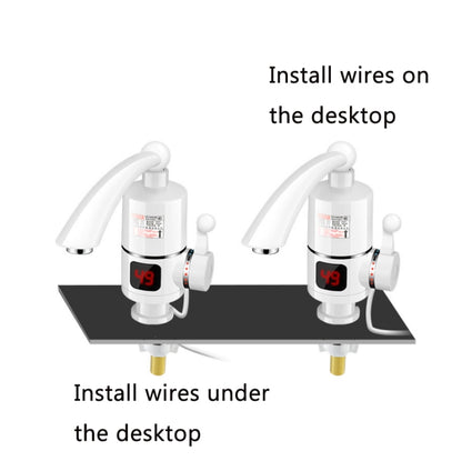 Digital Display Electric Heating Faucet Instant Hot Water Heater EU Plug, Digital Display Horizontal Tube, Digital Display Elbow, Digital Horizontal Tube With Leakage Protection, Digital Elbow With Leakage Protection, Lamp Display Elbow����������������...