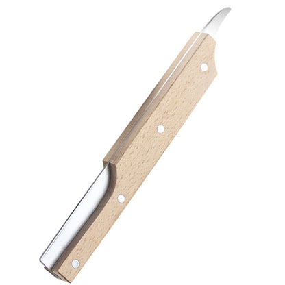 Multifunctional Stainless Steel Coconut Shell Opener With Wooden Handle Coconut Meat Knife Kitchen Gadgets, Coconut Shell Opener