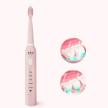 DELIPU Electric Toothbrush Rechargeable Sonic 5-Speed Adjustment Children Adult Household Waterproof Soft Hair Whitening Toothbrush, USB Charging Cable  (Blue), USB Charging Cable (White), USB Charging Stand (Blue), USB Charging Stand(Pink)������������...