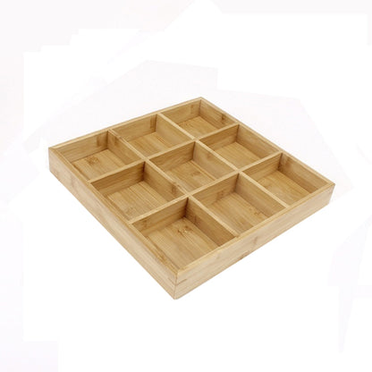 Hot Pot Bamboo Plate Compartmental Platter Vegetable Wood Tray Set, Large Nine Grid Plate, Six Grid Plate, Large Four Grid Bamboo Plate, Medium Four Grid Bamboo Plate, Small Four Grid Bamboo Plate, Three Grid Bamboo Plate, Two Grid Plate���������������...