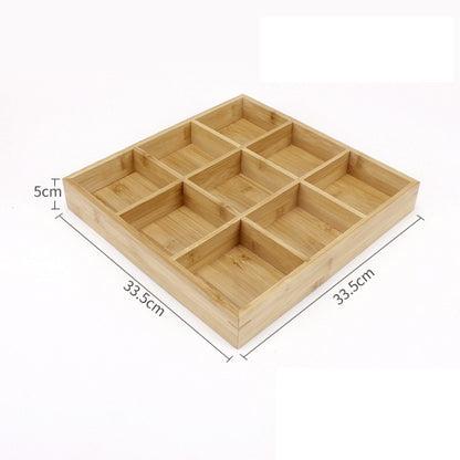 Hot Pot Bamboo Plate Compartmental Platter Vegetable Wood Tray Set, Large Nine Grid Plate, Six Grid Plate, Large Four Grid Bamboo Plate, Medium Four Grid Bamboo Plate, Small Four Grid Bamboo Plate, Three Grid Bamboo Plate, Two Grid Plate���������������...