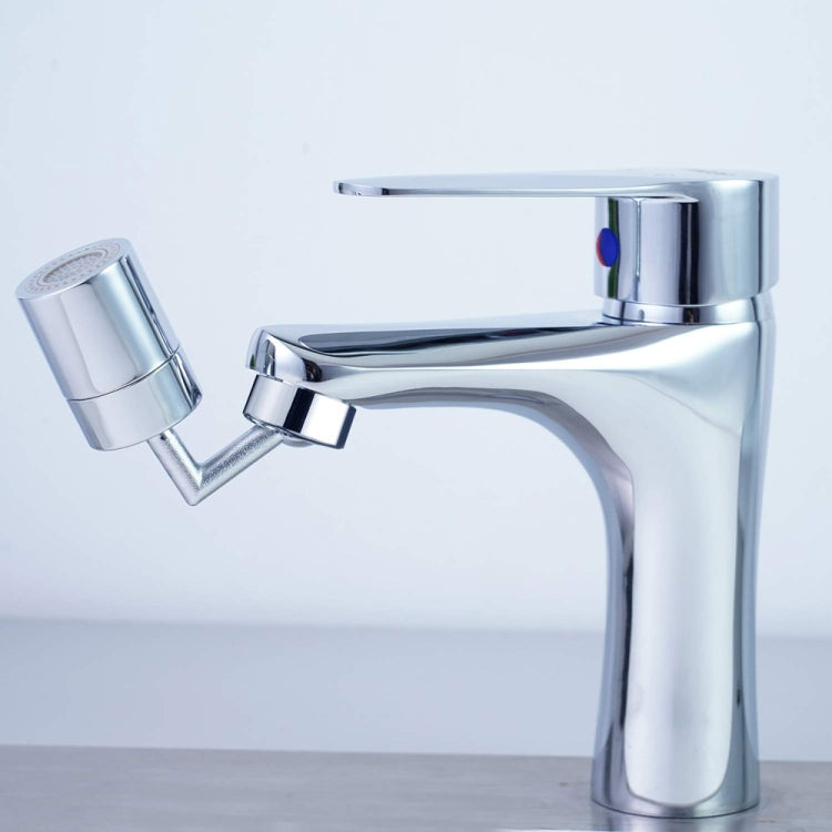 720-Degree Universal Rotating Faucet Anti-Splash Spout Filter Dual-Function Faucet, Two Sections