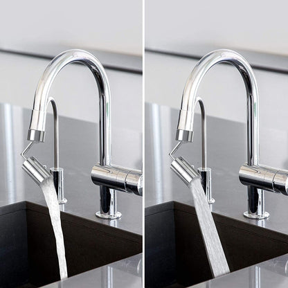 720-Degree Universal Rotating Faucet Anti-Splash Spout Filter Dual-Function Faucet, Two Sections