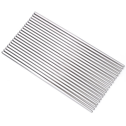 1 Pairs 304 Stainless Steel Chopsticks Non-Slip Tableware Adult Chopsticks, 22.7cm